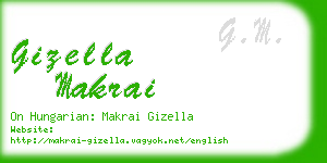 gizella makrai business card